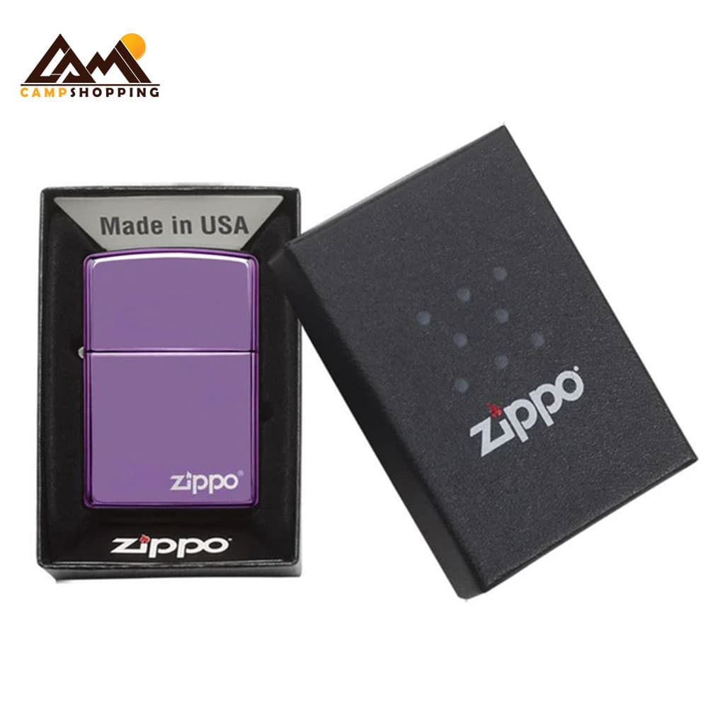 فندک زیپو طرح CLASSIC HIGH POLISH PURPLE کد 24747ZL — تصویر ۵