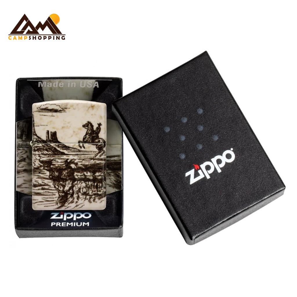 فندک زیپو طرح WILD WEST SCENE کد 48518 — تصویر ۷