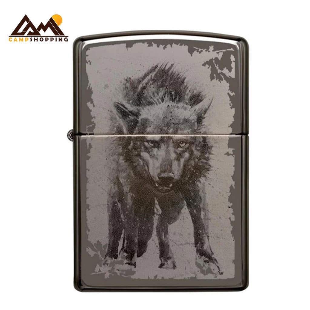فندک زیپو طرح WOLF DESIGN کد 49073 — تصویر ۳