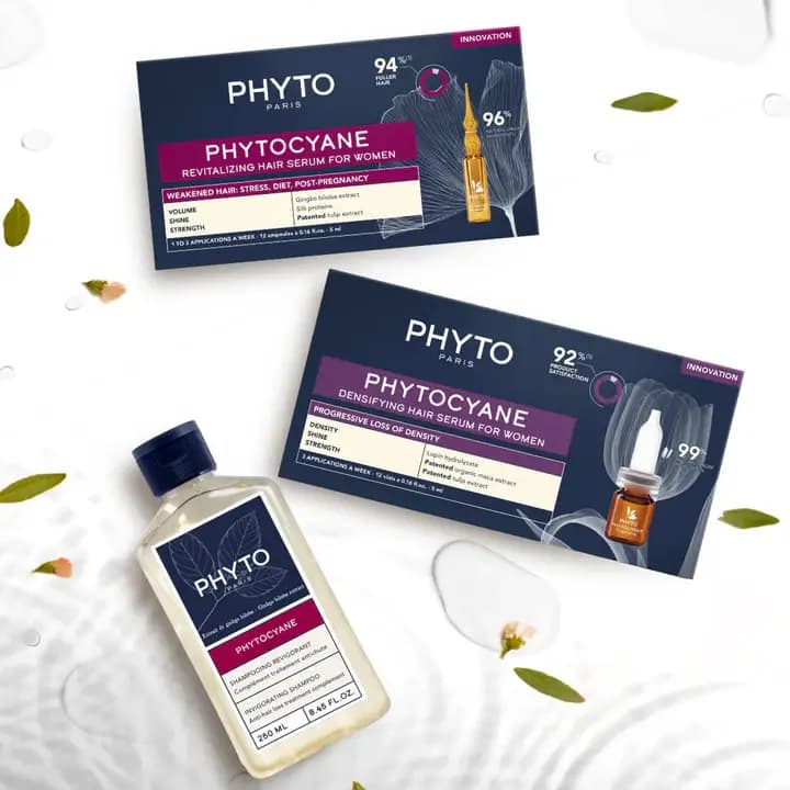 شامپو فیتو ضد ریزش مو زنانه PHYTOCYANE — تصویر ۳