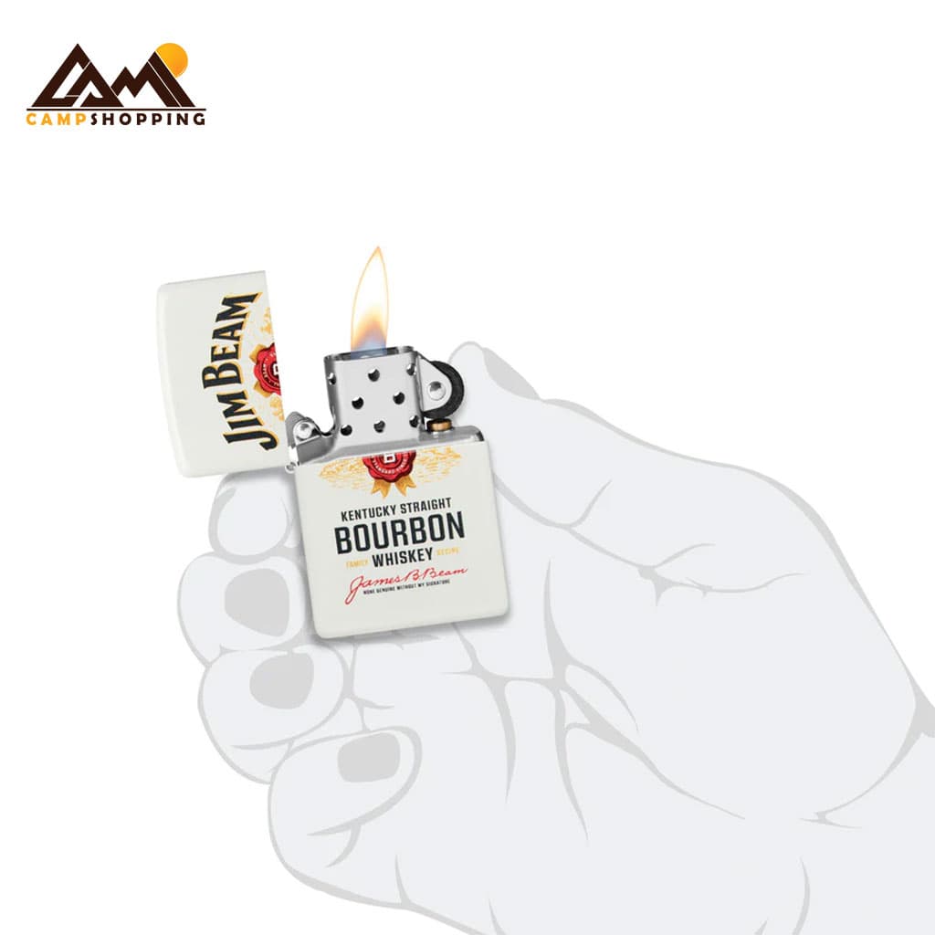 فندک زیپو طرح JIM BEAM کد 48317 — تصویر ۴