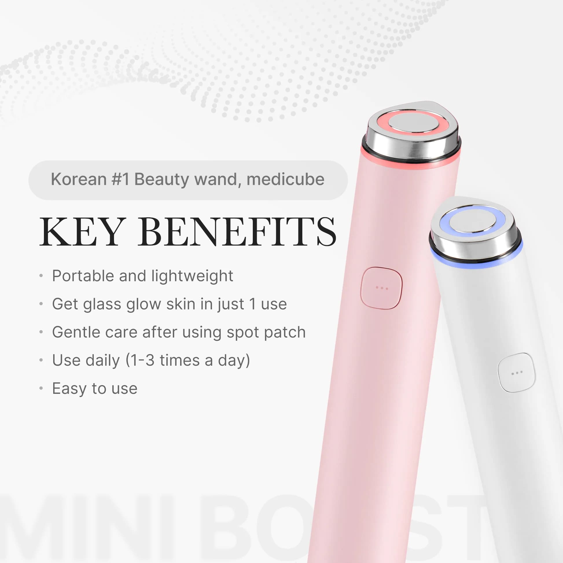 دستگاه جوانساز بوستر مدی کیوب پرو مینی Medicube Age Booster Pro Mini — تصویر ۵
