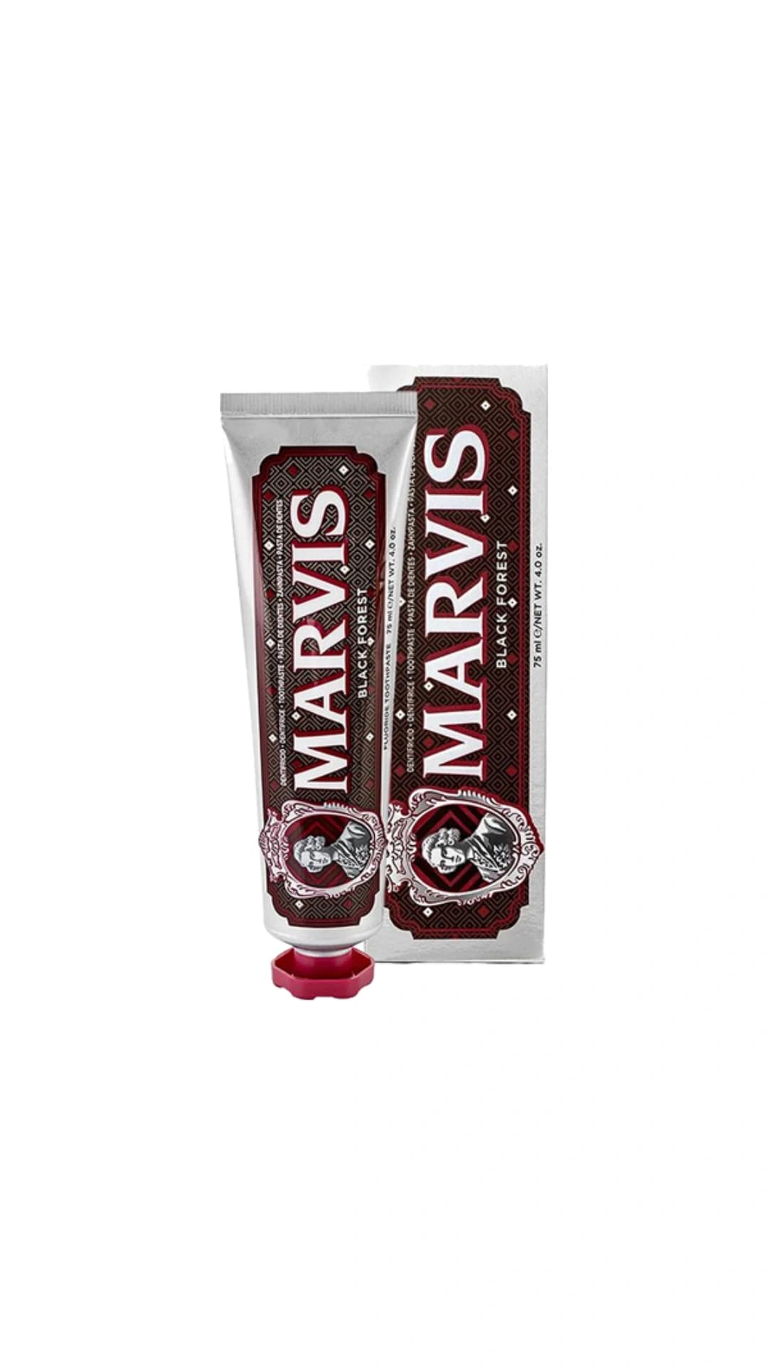 خمیر دندان مارویس MARVIS مدل BLACK FOREST حجم۷۵ml اصل ایتالیا