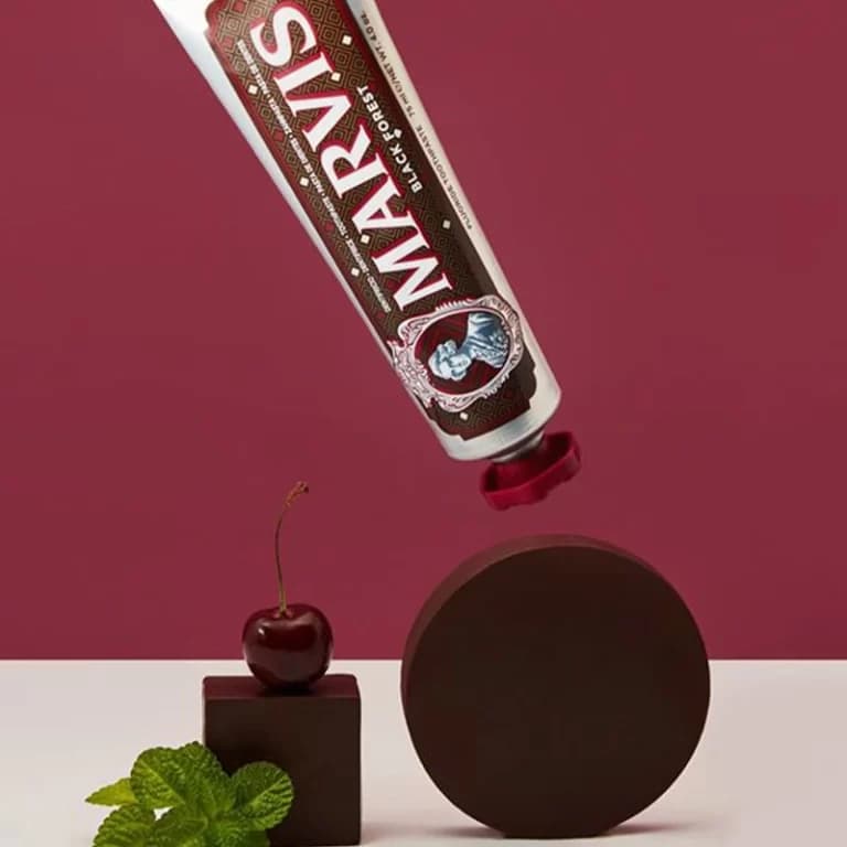 خمیر دندان مارویس MARVIS مدل BLACK FOREST حجم۷۵ml اصل ایتالیا — تصویر ۳