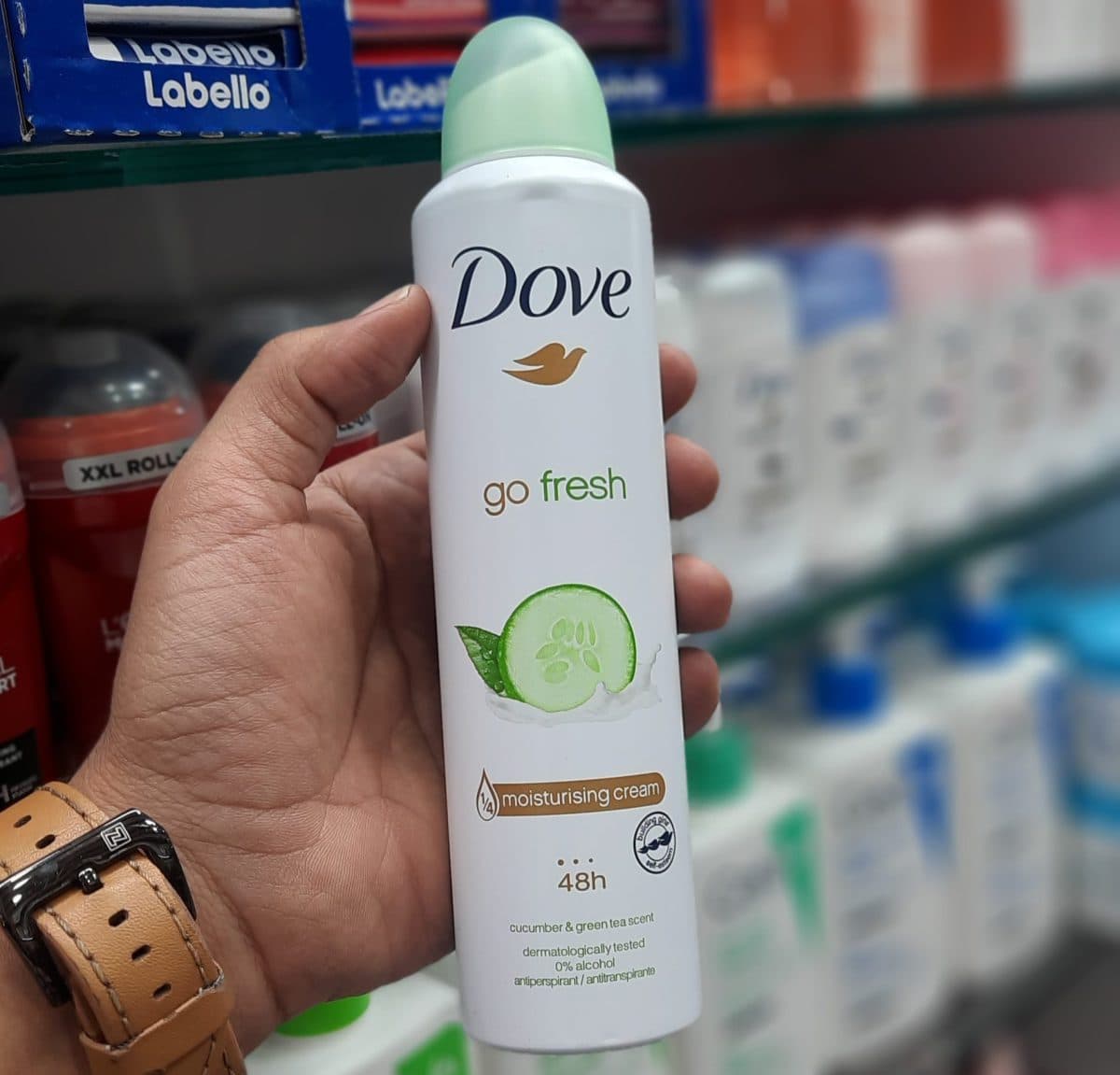 اسپری داو رایحه خیار حجم۲۵۰ml مدل go fresh — تصویر ۲