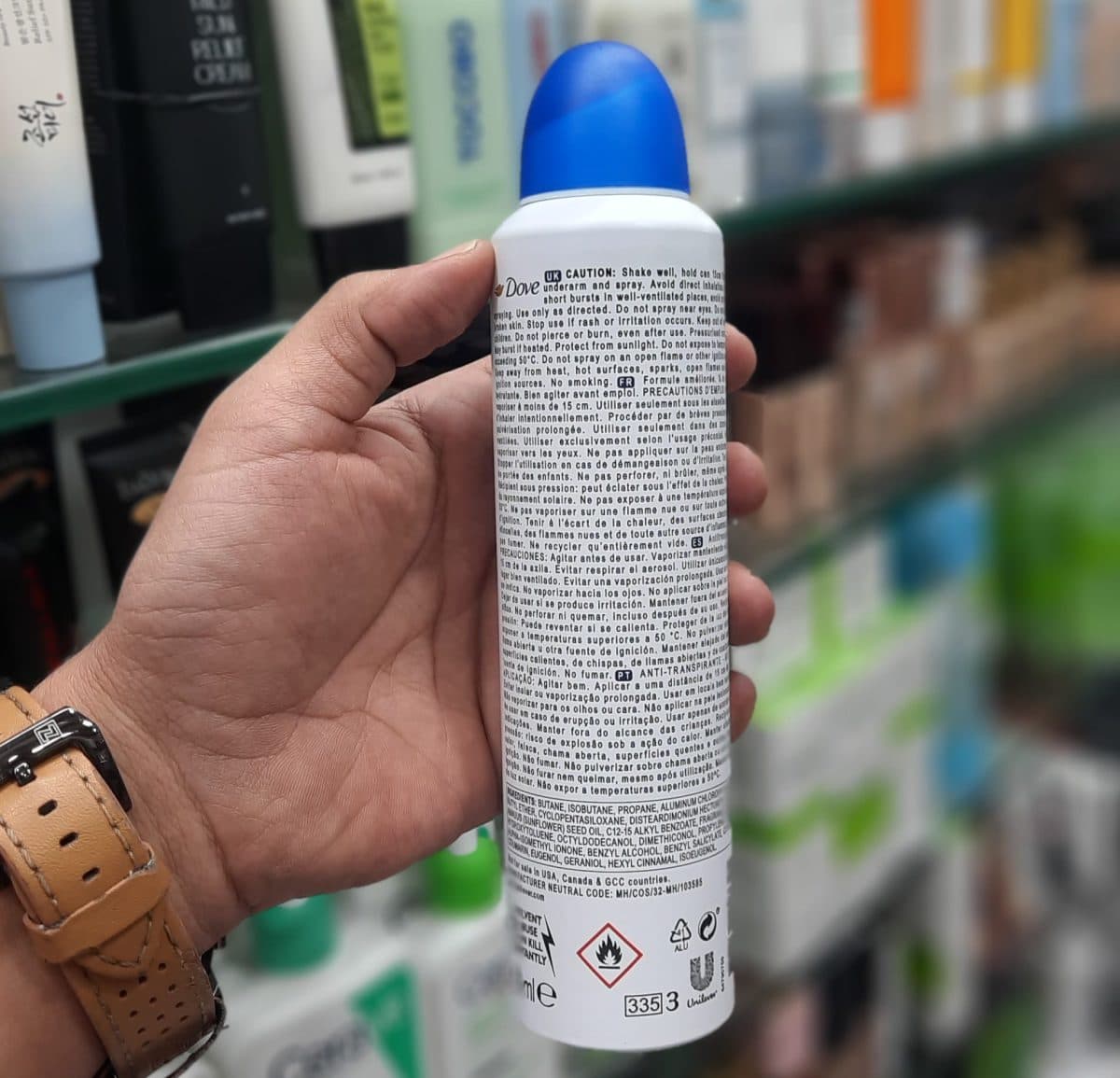 اسپری داو رایحه شیر حجم۲۵۰ml مدل go fresh — تصویر ۳