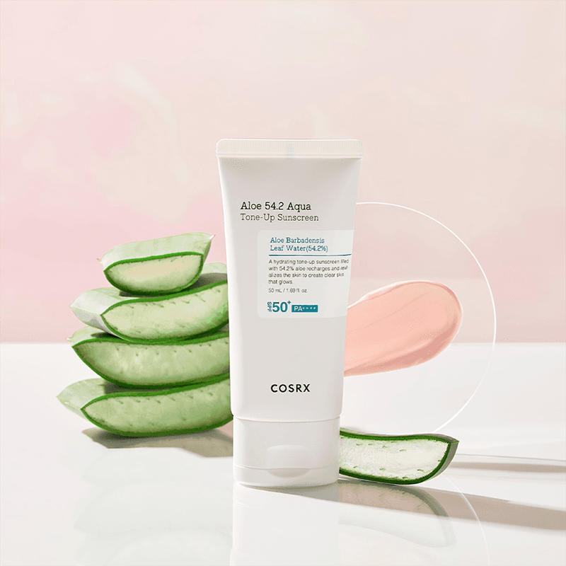 کرم ضد آفتاب رنگی SPF50 مدل ALOE 54.2 AQUA حجم ۵۰ml — تصویر ۲