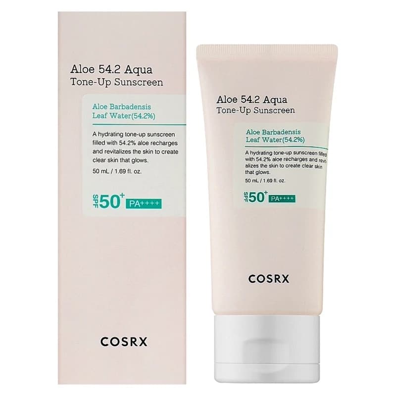 کرم ضد آفتاب رنگی SPF50 مدل ALOE 54.2 AQUA حجم ۵۰ml — تصویر ۸