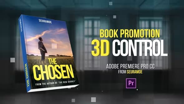 پروژه پریمیر تبلیغ کتاب سه بعدی Book Promotion Pro