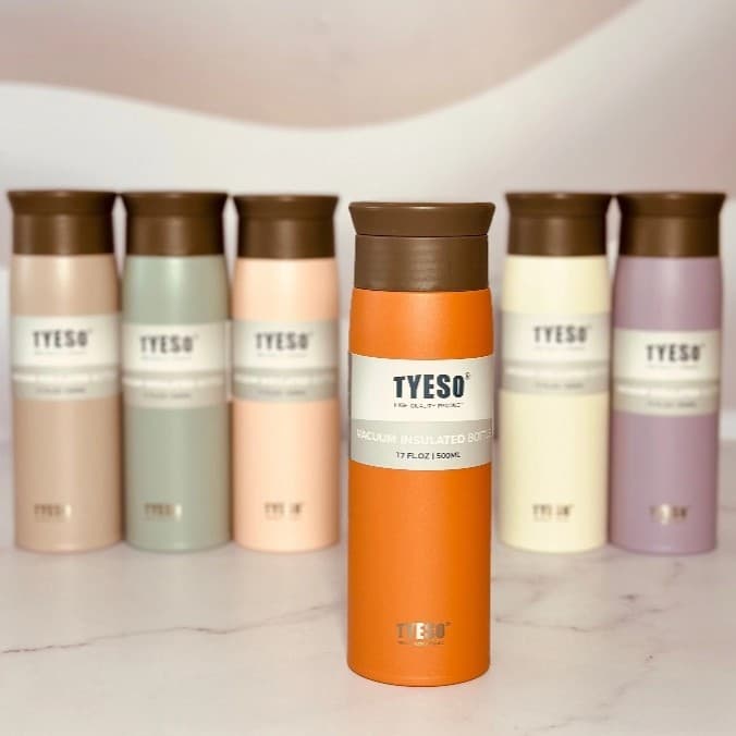 تراول ماگ آسان نوش 500 میل تایسو Tyeso رنگ نارنجی — تصویر ۵