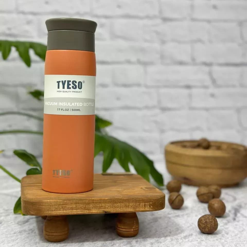تراول ماگ آسان نوش 500 میل تایسو Tyeso رنگ نارنجی — تصویر ۴