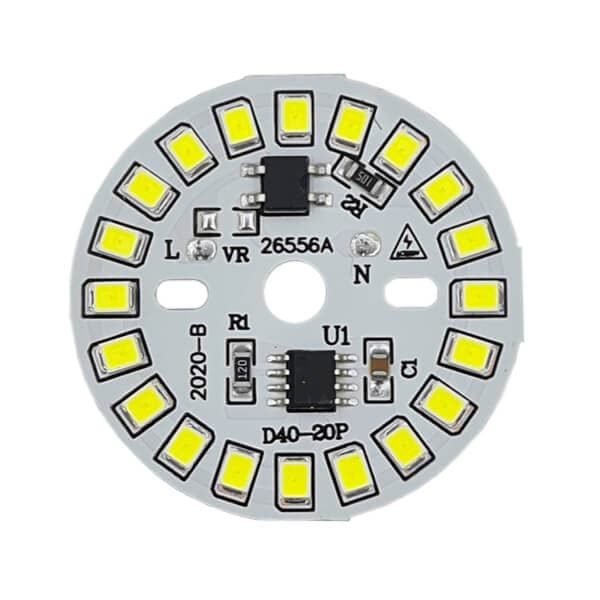 DOB LED گرد مهتابی 220V 9W با درایور (۲۲۰ ولت ۹ وات) — تصویر ۲