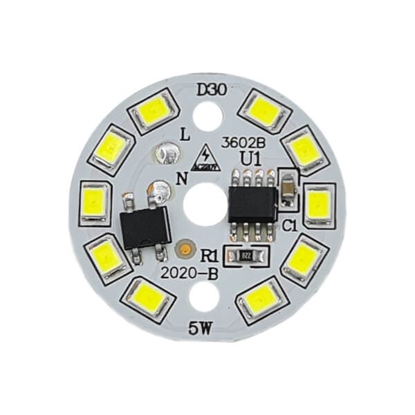 DOB LED گرد مهتابی 220V 5W با درایور (۲۲۰ ولت ۵ وات) — تصویر ۲