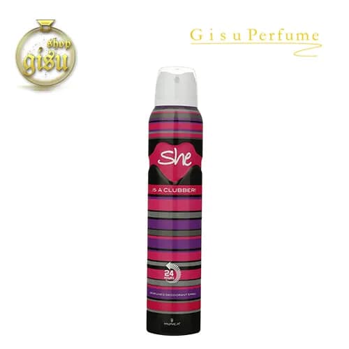 اسپری خوشبوکننده شی شی ایز کلابر(She She is Clubber Body Spray)-حجم 200 میل