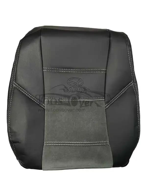 روکش صندلی خودرو کاپرا 1 چرم وسط مخمل طوسی – کد 9030