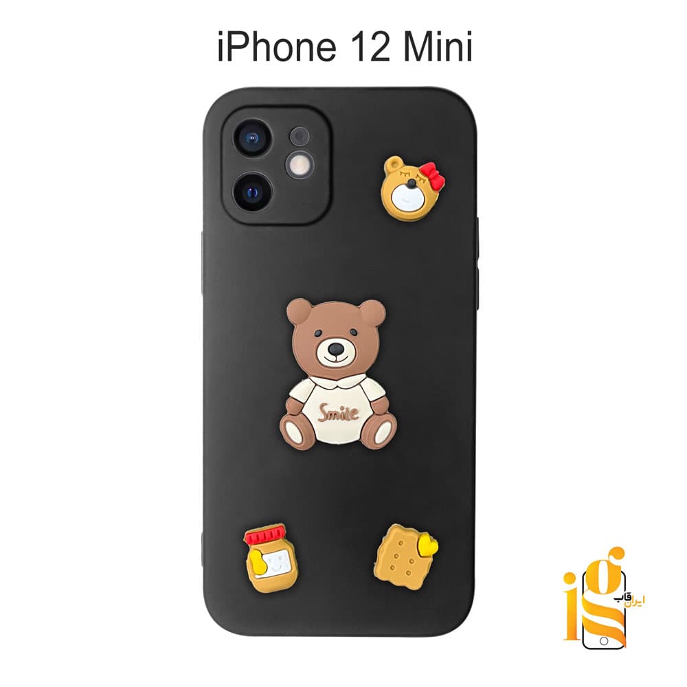 قاب دخترانه خرس پاستیلی برای گوشی آیفون 12 Mini