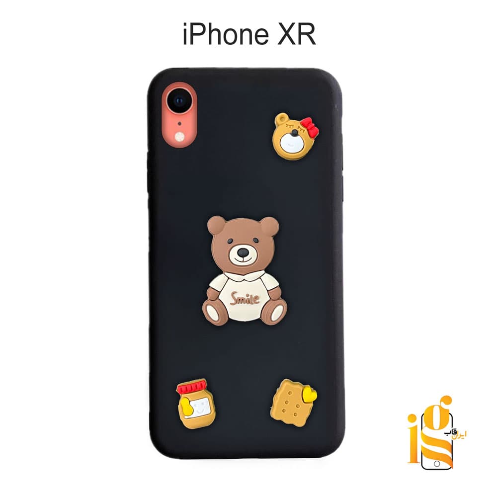 قاب دخترانه خرس پاستیلی برای گوشی آیفون XR