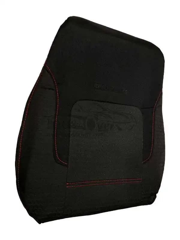 روکش صندلی خودرو برلیانس 330-320 پارچه مازراتی مشکی دوخت قرمز – کد 8089 — تصویر ۲