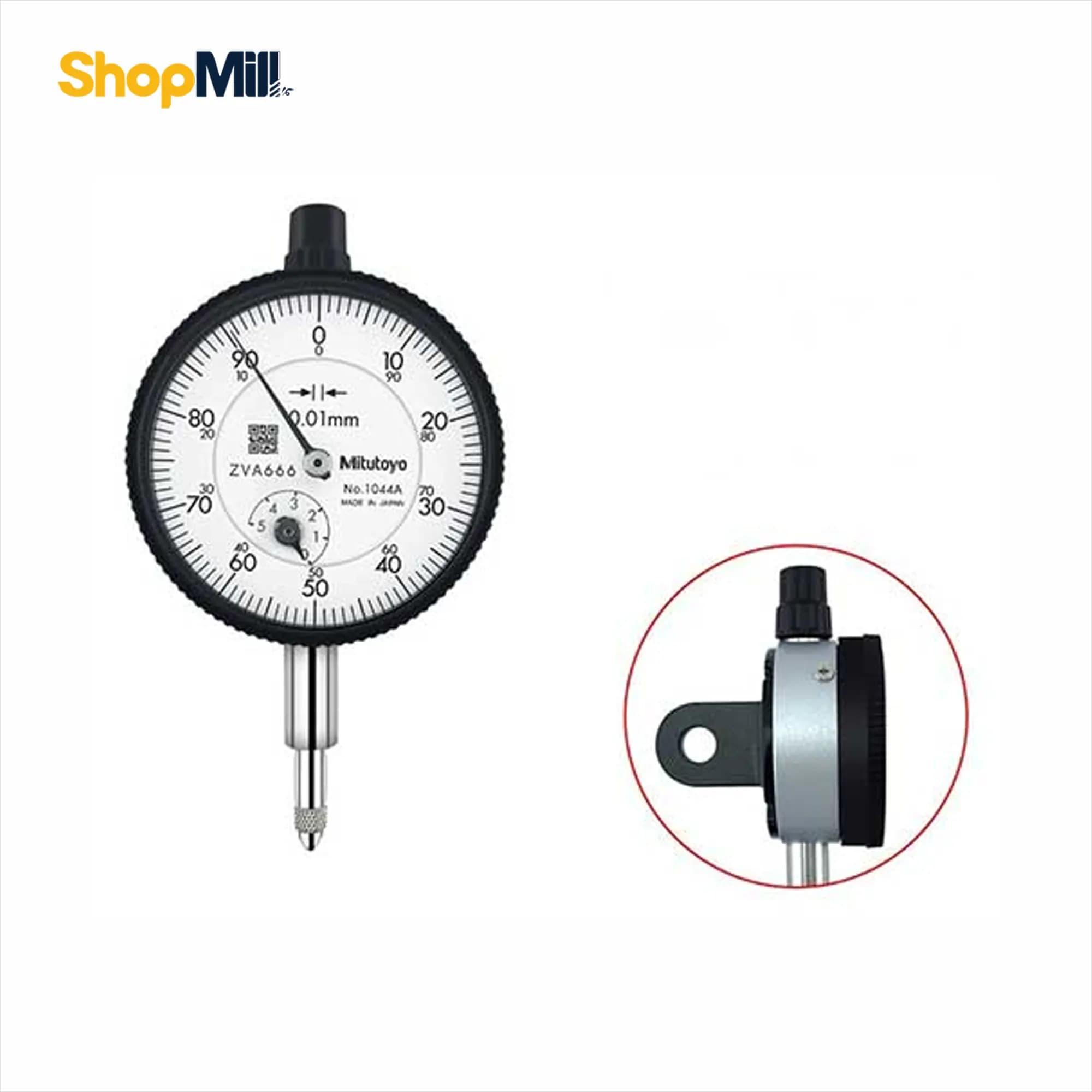ساعت اندیکاتور عقربه‌ای میتوتویو (Mitutoyo) کورس 5 میلی‌متر مدل 1044A — تصویر ۲