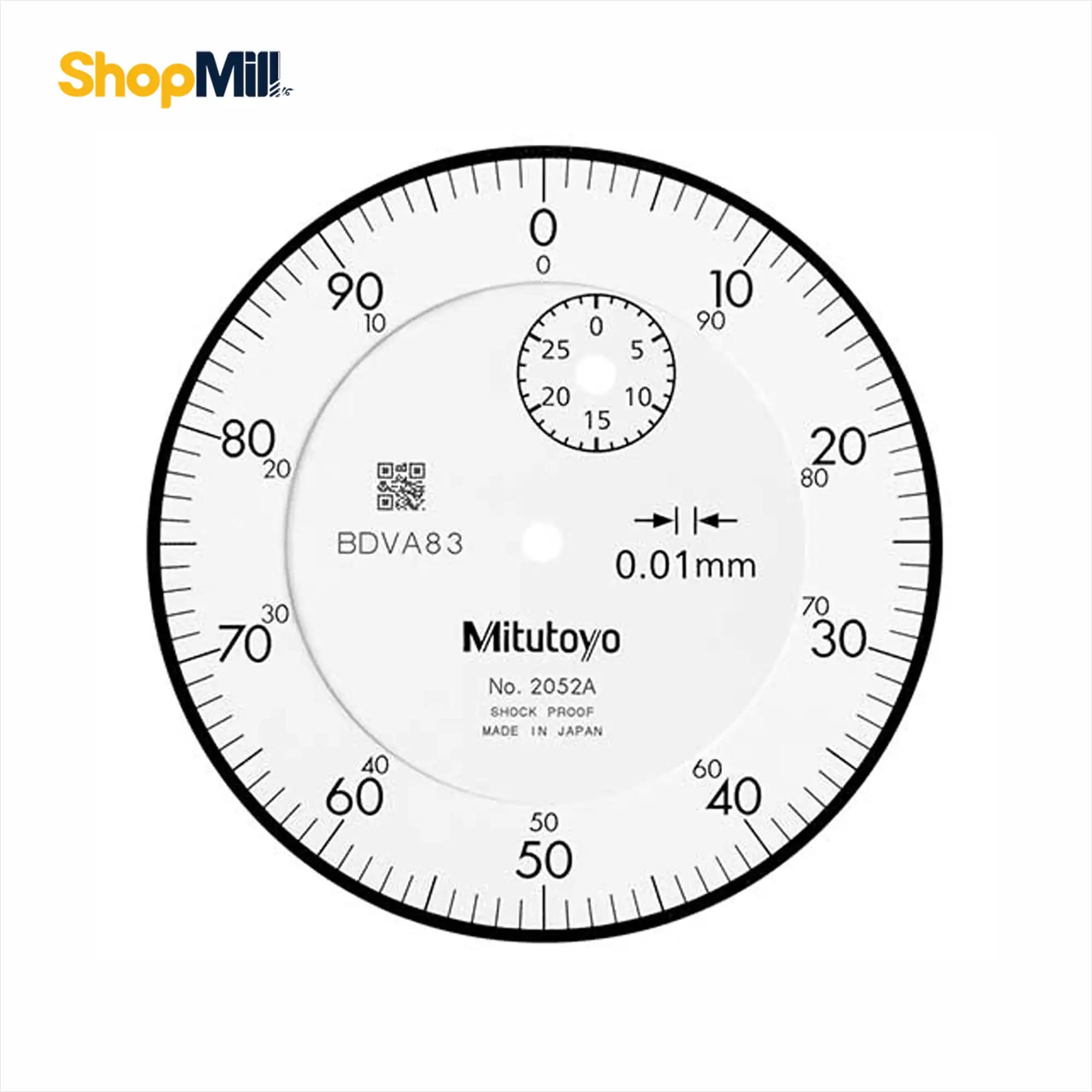 ساعت اندیکاتور عقربهای میتوتویو (Mitutoyo) کورس 30 میلیمتر مدل 2052A — تصویر ۲