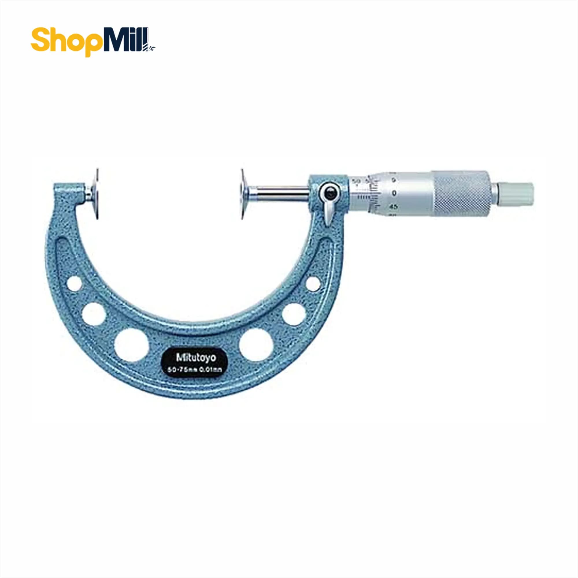 میکرومتر ساده میتوتویو (Mitutoyo) فک بشقابی 75-50 میلی‌متر مدل 103-123