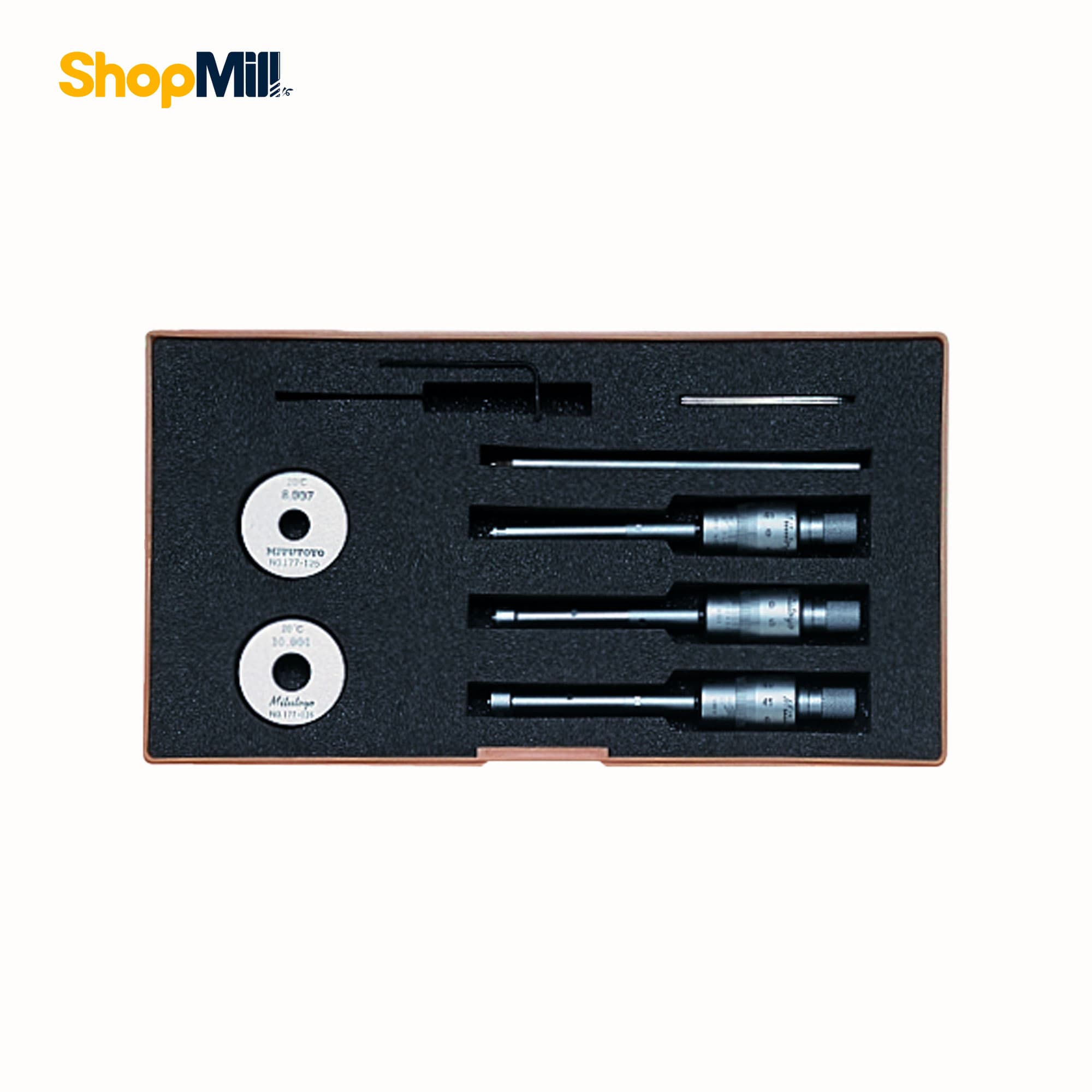 ست میکرومتر سه فک داخل میتوتویو (Mitutoyo) ورنیه 12-6 میلی‌متر مدل 911-368