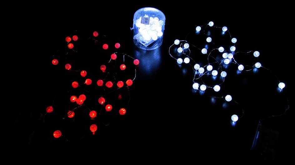 ریسه LED بزرگ 3متری باطری مدل 0104