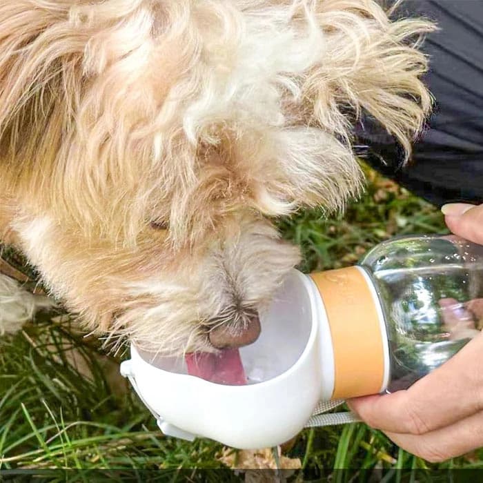 ظرف و قمقمه آب و غذا سگ و گربه پرتابل ابری ظرفیت 360 میلی لیتر Cloud Portable Water Bottle — تصویر ۶