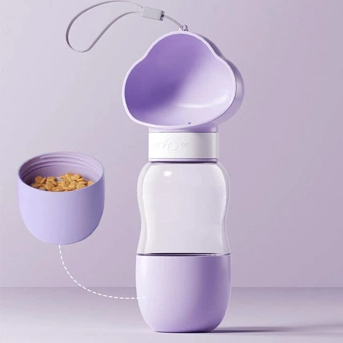 ظرف و قمقمه آب و غذا سگ و گربه پرتابل ابری ظرفیت 360 میلی لیتر Cloud Portable Water Bottle