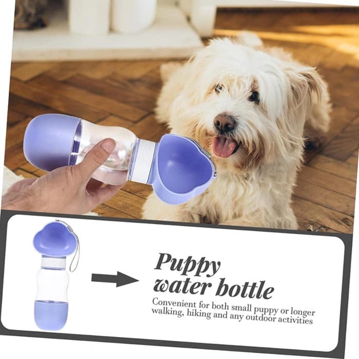 ظرف و قمقمه آب و غذا سگ و گربه پرتابل ابری ظرفیت 360 میلی لیتر Cloud Portable Water Bottle — تصویر ۵