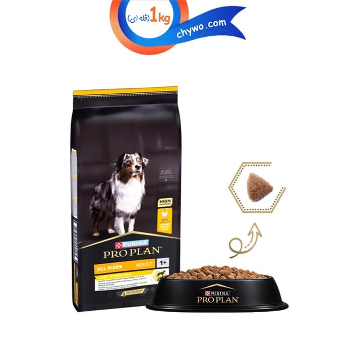 غذا خشک سگ بالغ عقیم پروپلن طعم مرغ (زیپ کیپ فله) Proplan Sterilised All Size