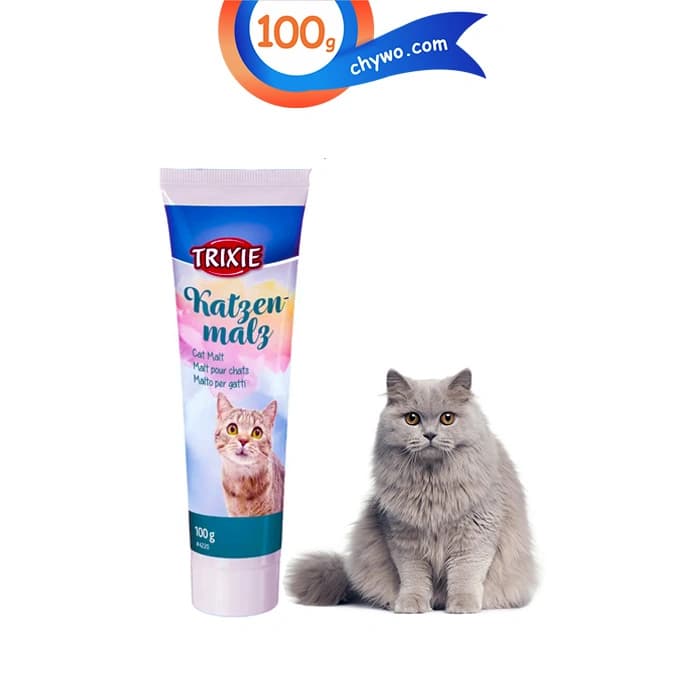 خمیر مالت گربه تریکسی برای حذف گلوله مویی وزن 100 گرم Trixie Malt Cat