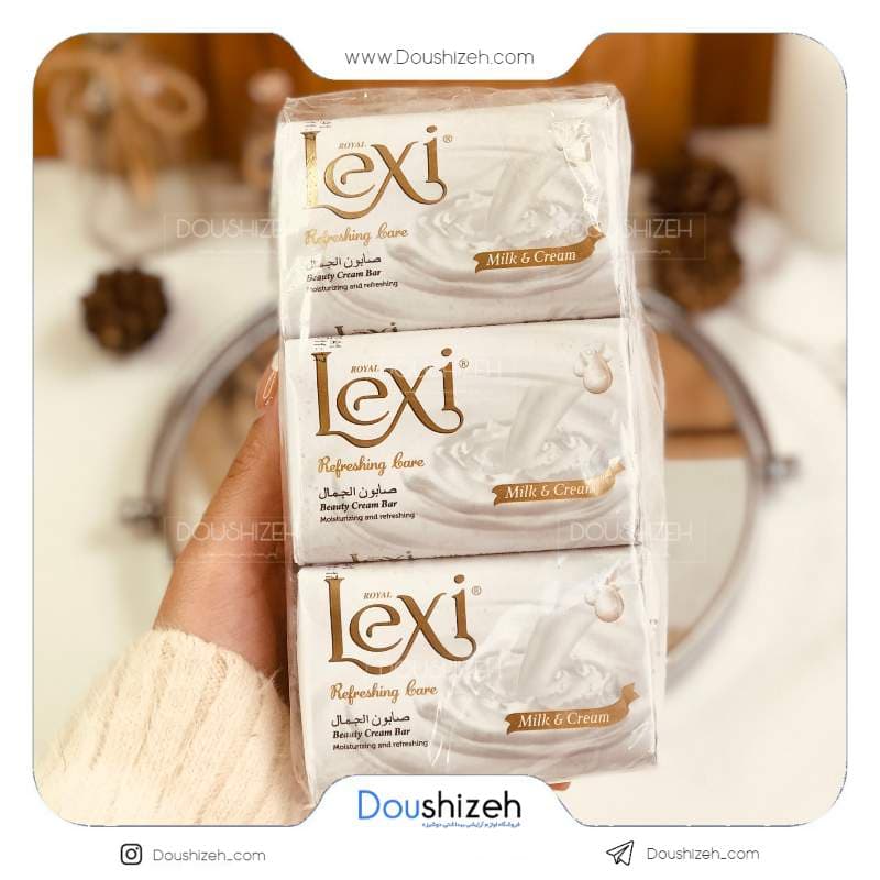 صابون روشن کننده رایحه شیر لکسی LEXI — تصویر ۲
