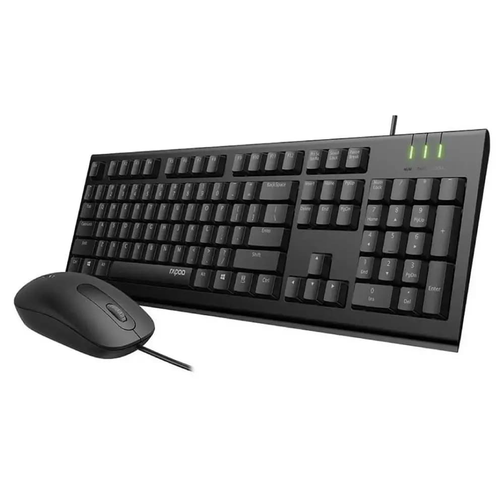 ست کیبورد و ماوس سیم دار رپو مدل X130 PRO — تصویر ۴