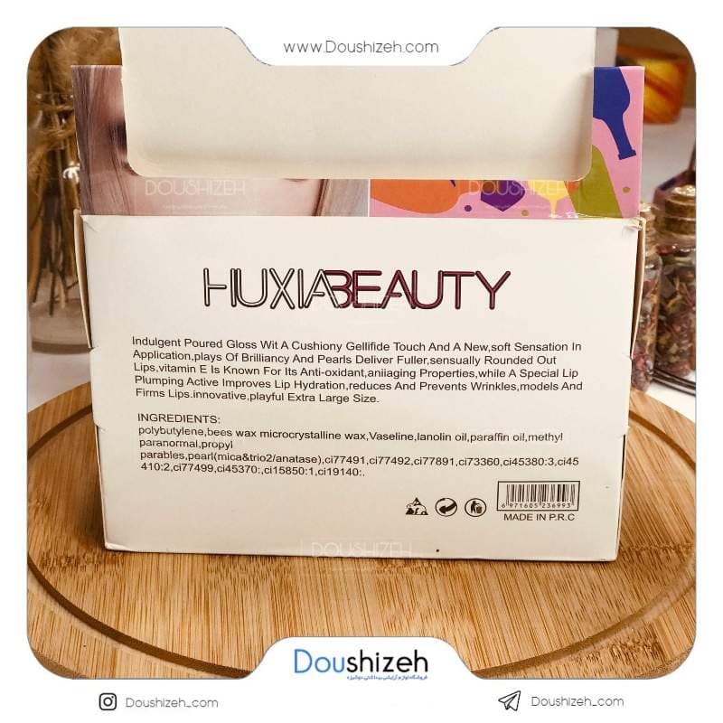 برق لب طرح شامپاین هوژیا بیوتی HUXIABeauty — تصویر ۳
