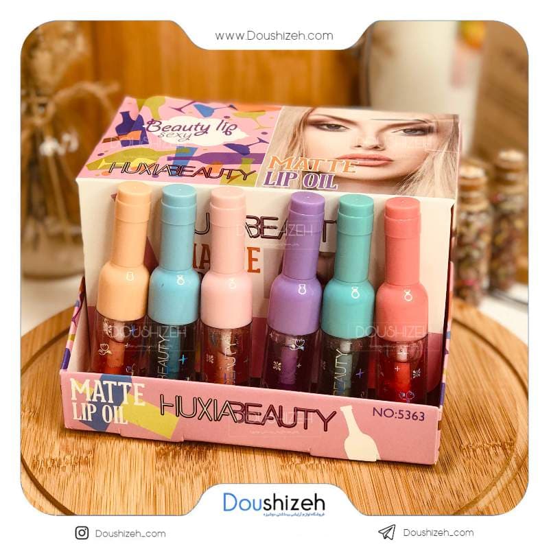 برق لب طرح شامپاین هوژیا بیوتی HUXIABeauty — تصویر ۵