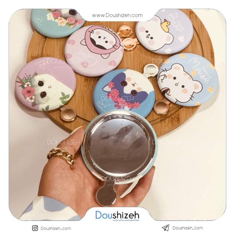 آینه آرایشی فانتزی کد 5 یک طرفه Mirror — تصویر ۲
