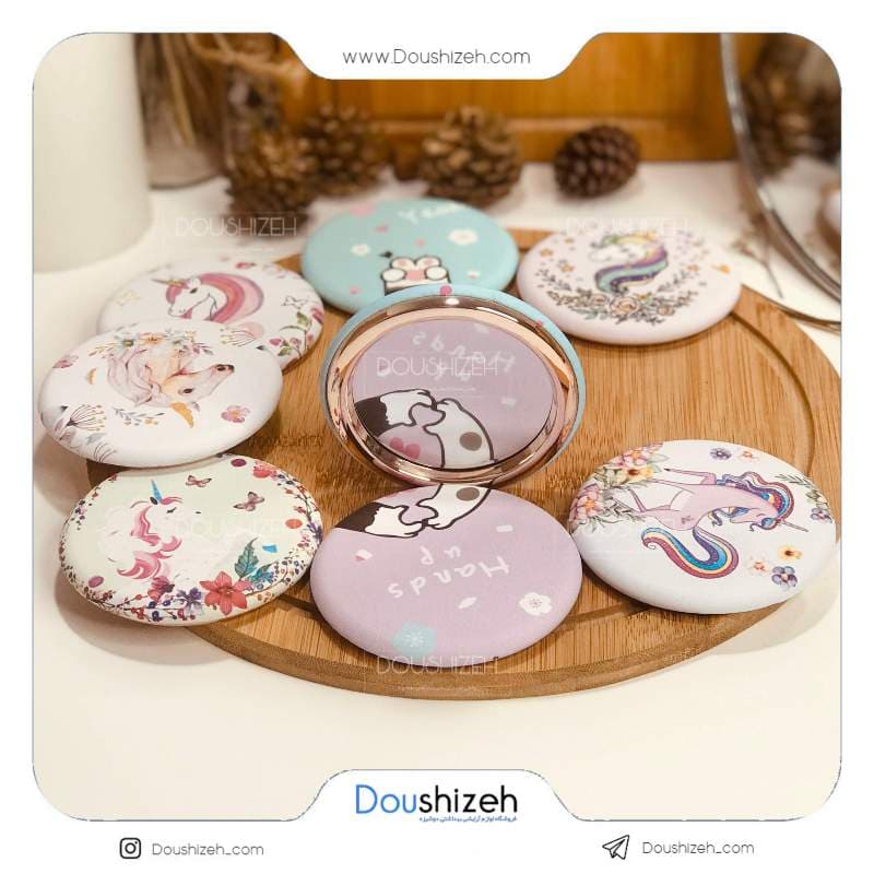 آینه آرایشی فانتزی کد 4 یک طرفه Mirror — تصویر ۶