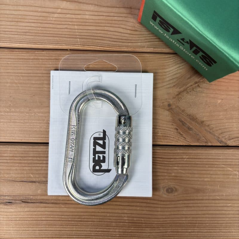 کارابین اتومات بیضی فولادی اوکسان پتزل PETZL OXAN TL — تصویر ۸