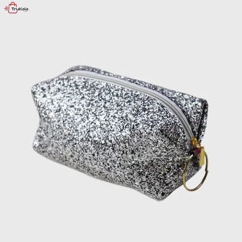 کیف لوازم آرایشی شنی مدل گلیتری — تصویر ۱۰