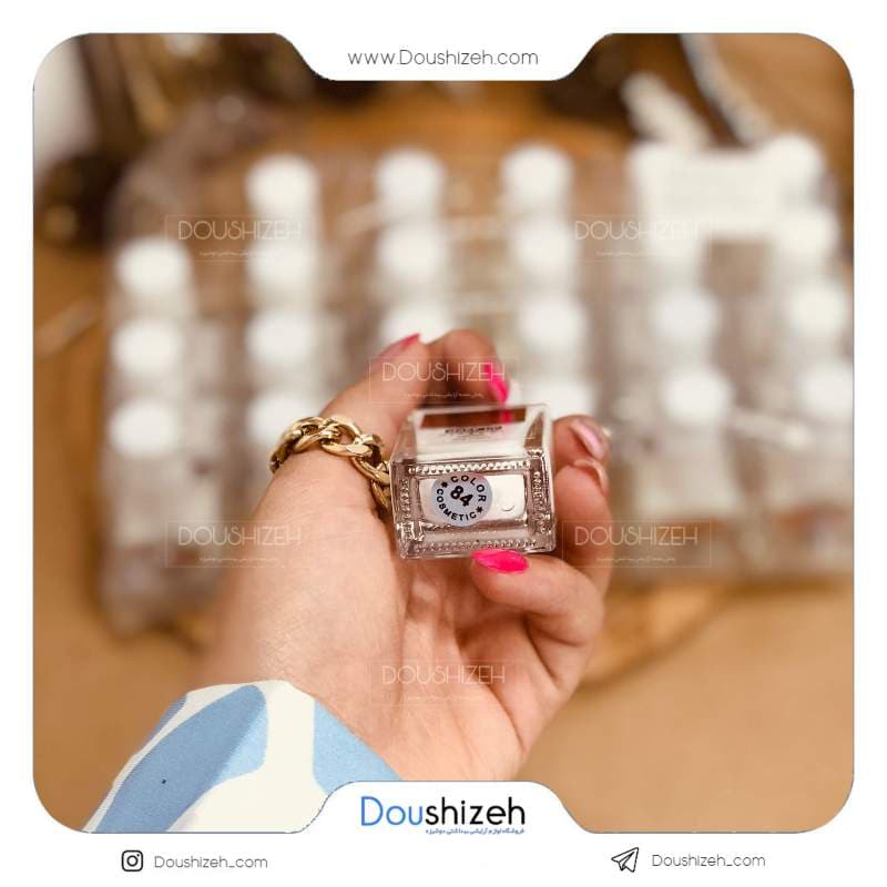 لاک ناخن سفید مربعی مکیاج Mekyach — تصویر ۳