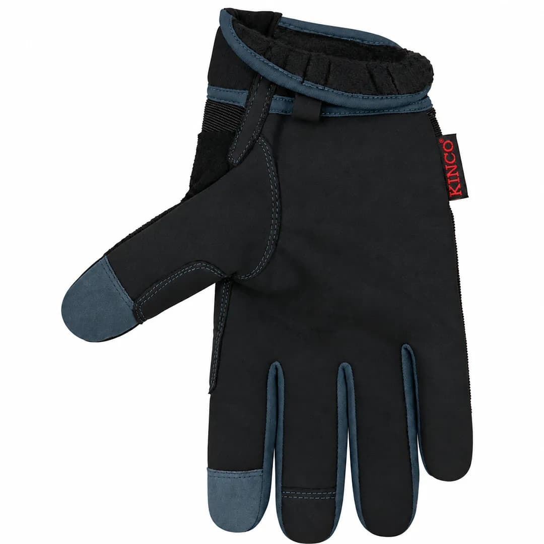 دستکش زمستانی کینکو مدل HEATKEEP BLACK NAVY BLUE — تصویر ۳