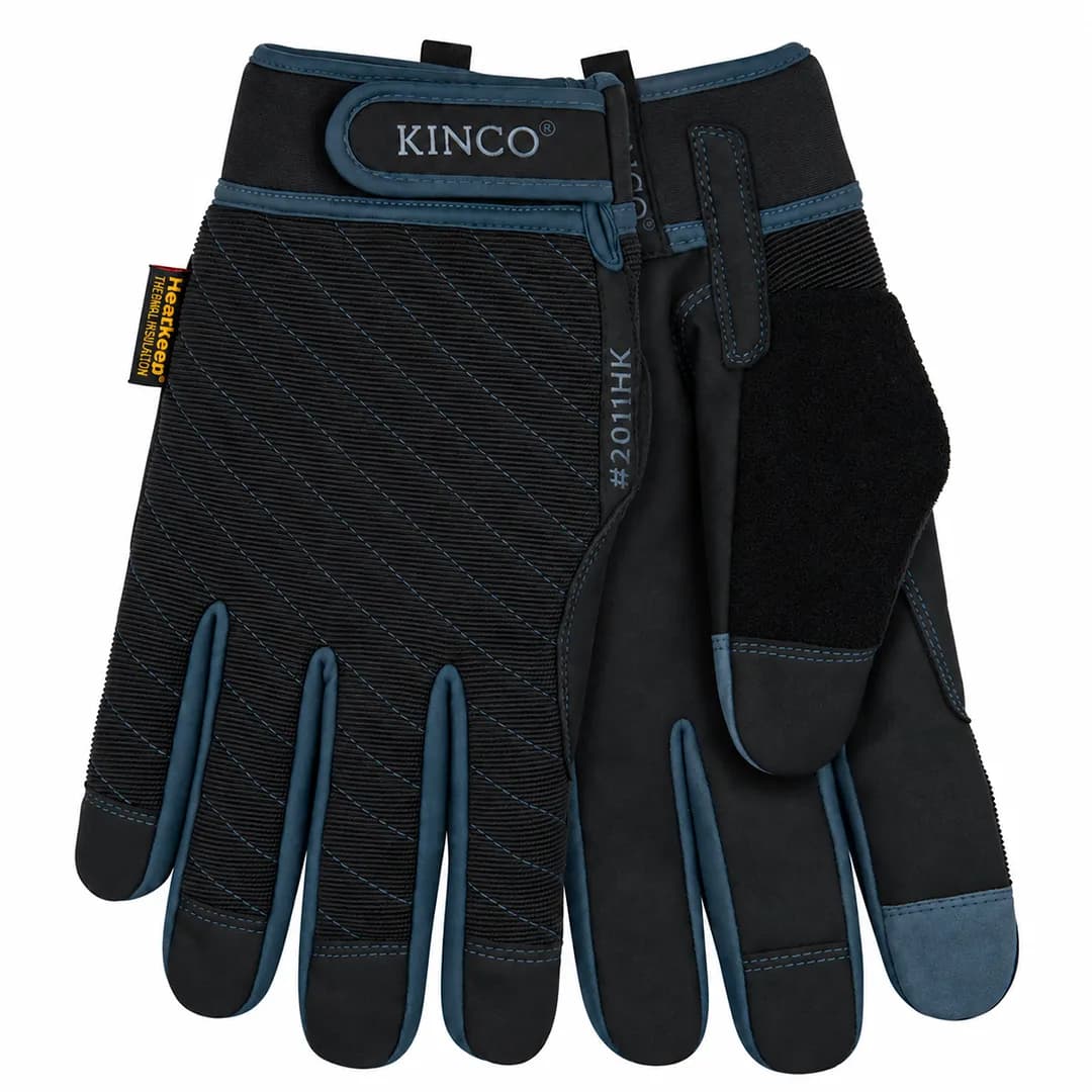 دستکش زمستانی کینکو مدل HEATKEEP BLACK NAVY BLUE — تصویر ۲