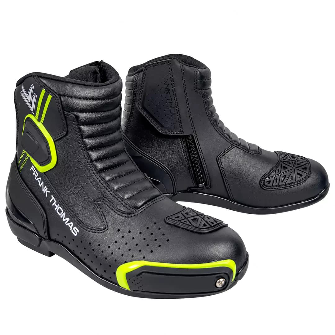 نیم بوت ریسی فرانک توماس مدل BLACK GREEN