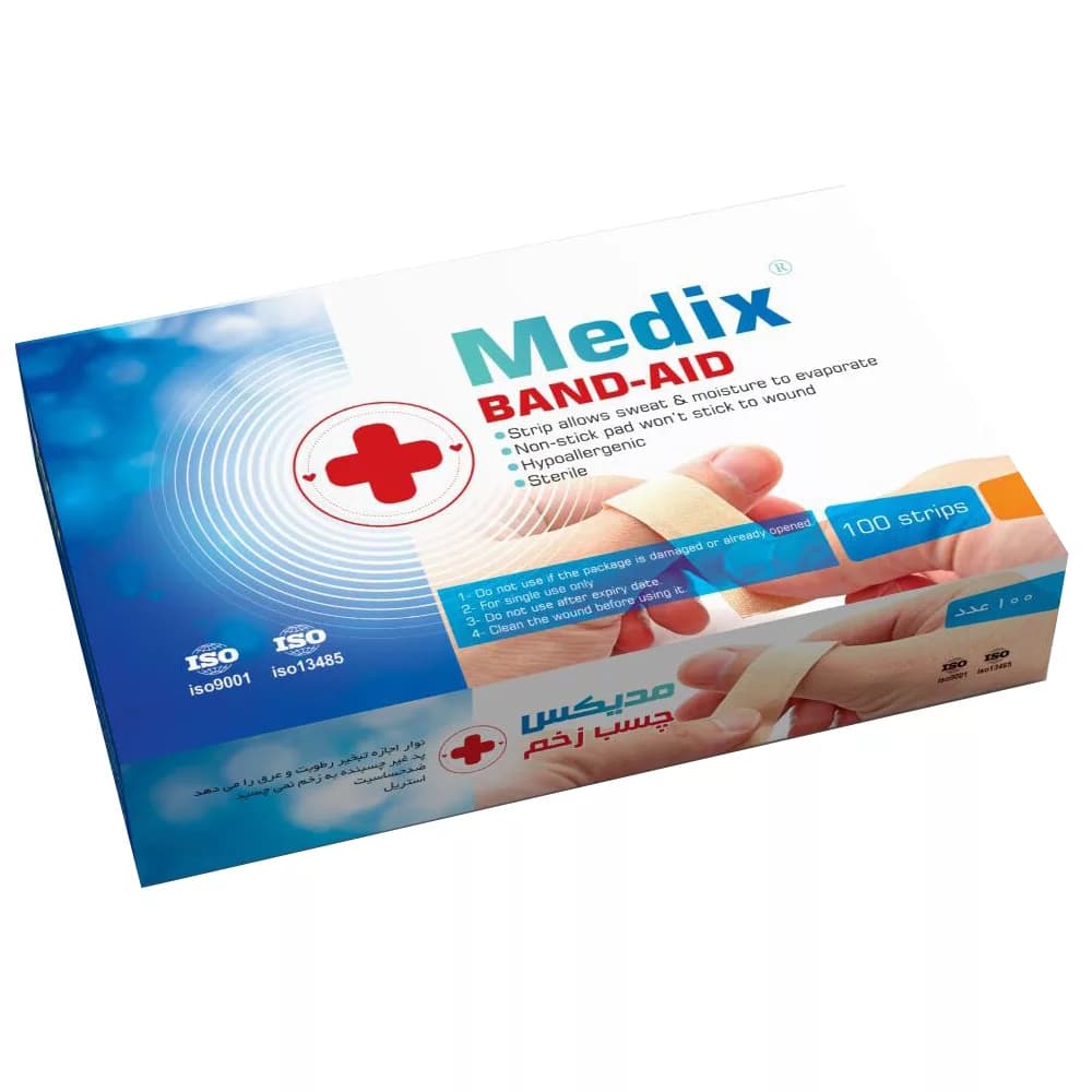 چسب زخم مدیکس مدل Hypoallergic مجموعه 3 عددی — تصویر ۳