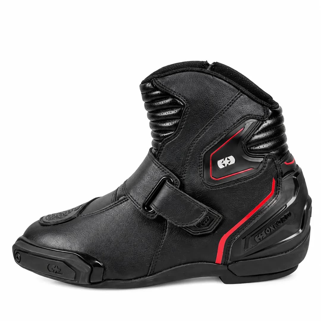 نیم بوت ریسی اکسفورد مدل Black Red OMEGA AIR — تصویر ۳