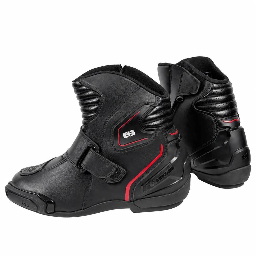 نیم بوت ریسی اکسفورد مدل Black Red OMEGA AIR — تصویر ۲