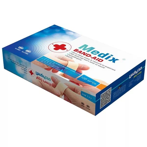 چسب زخم مدیکس مدل آنتی آلرژی بسته 100 عددی