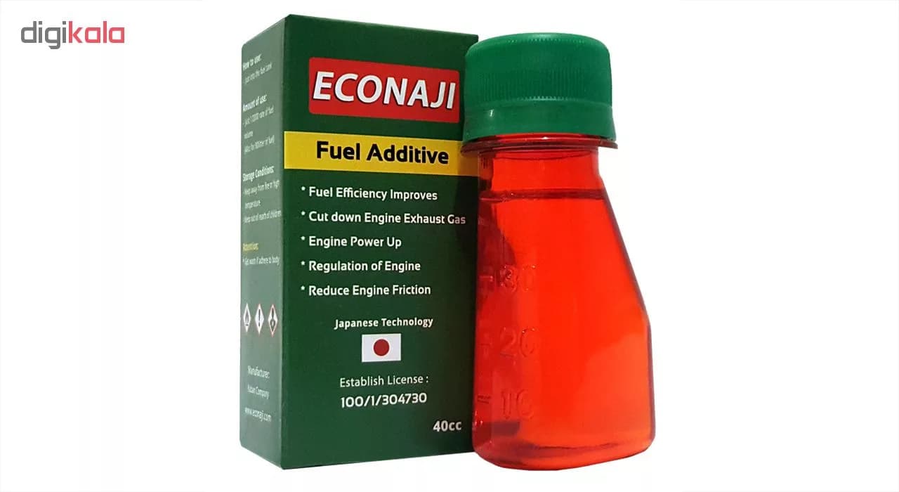 مکمل سوخت خودرو اکوناجی مدل FX12 حجم 40 میلی لیتر بسته 12 عددی — تصویر ۲