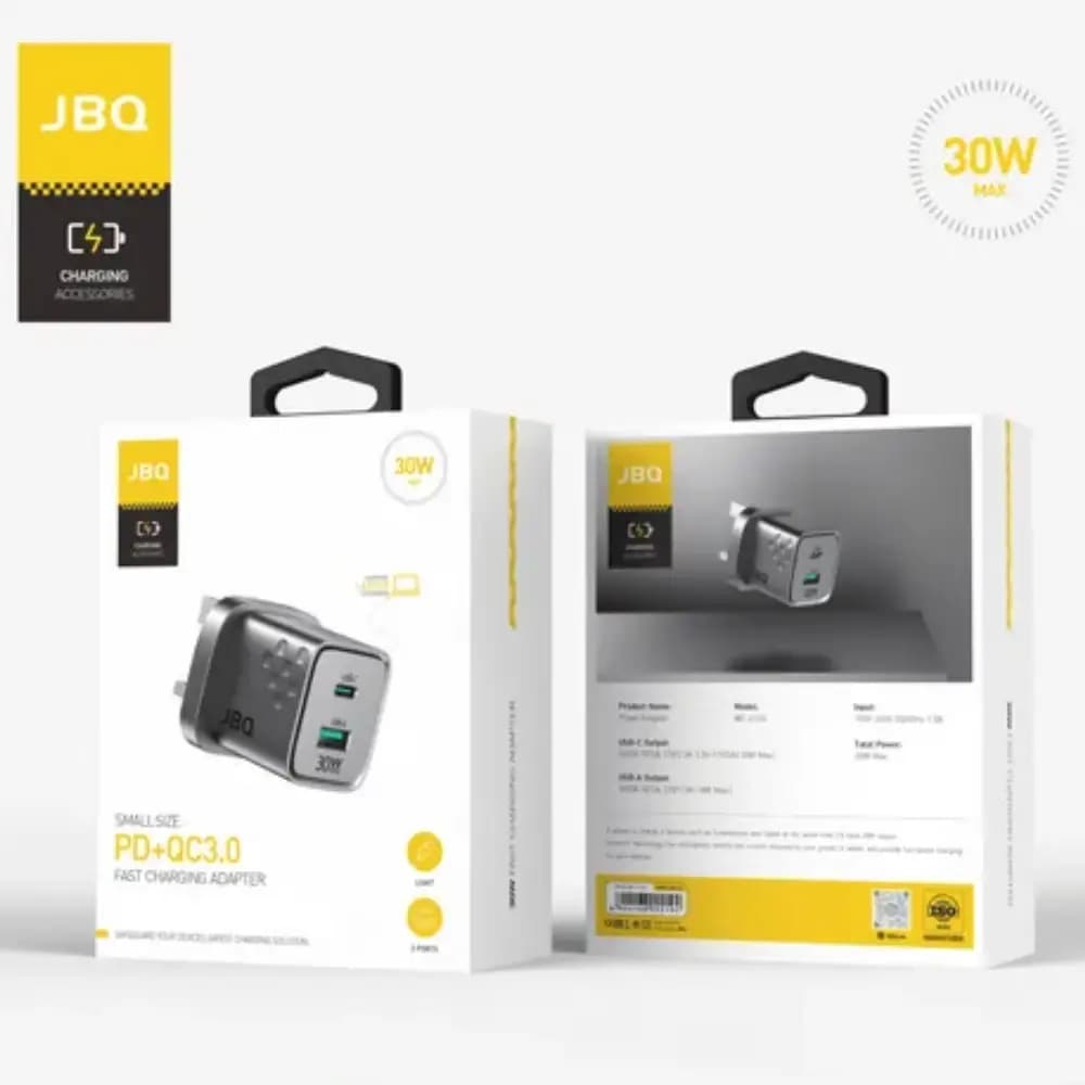 آداپتور فست شارژ JBQ مدل WC-612G توان 30 وات — تصویر ۲